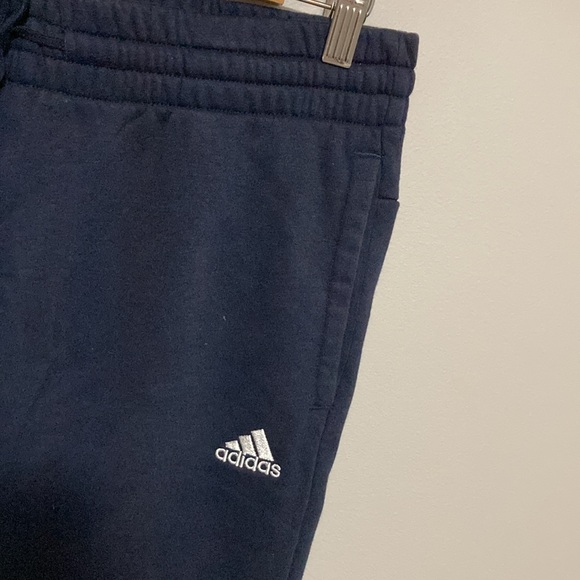 Adidas Women’s Navy Blue Joggers, Logo and Adidas in White on Leg, Size Medium - Picture 3 of 8